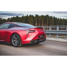 Накладки сплиттеры боковые на задний бампер на Lexus LC 500